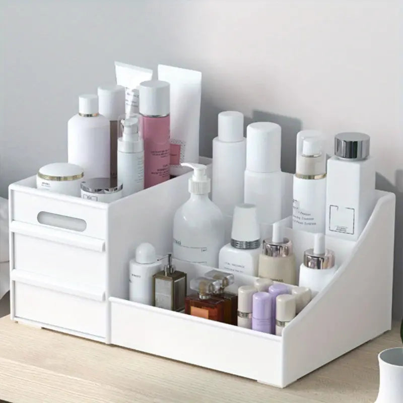 NNETM Large Capacity Cosmetic Storage with Drawers Store Brushes, Makeup, Skincare, Perfumes
